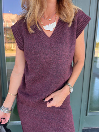 Steve Madden | Remy Sweater Vest Wine