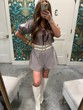 Needii | Caroline Gingham Romper