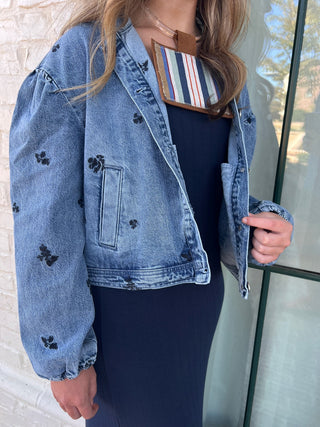 Habitual | Giving Floral Denim Jacket
