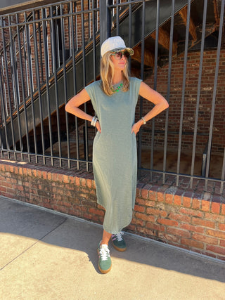 Z Supply | Calabasas Midi Dress Hunter Green