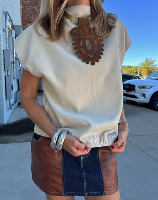 Traveler Basic Beige Top