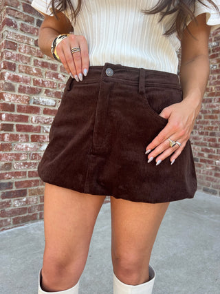 Steve Madden | Simona Skirt Dark Espresso