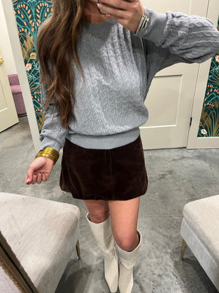 Steve Madden | Minna Sweater Grey Heather