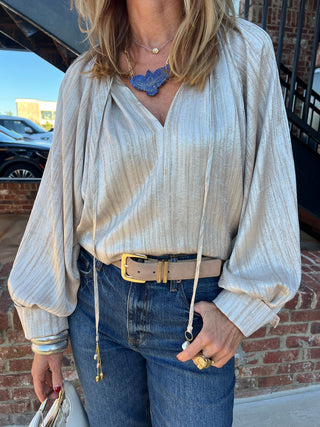 Victoria Blouse Silver
