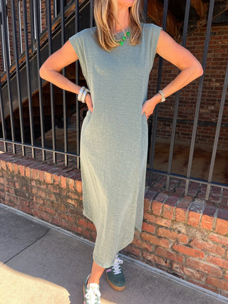 Z Supply | Calabasas Midi Dress Hunter Green