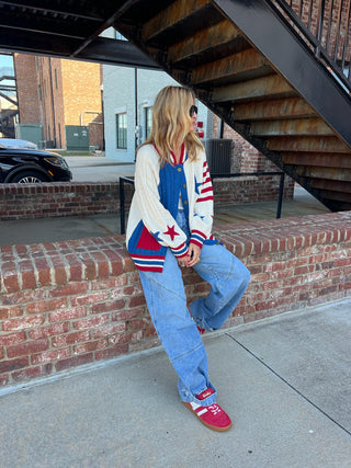 POL | Patriotic Cardigan