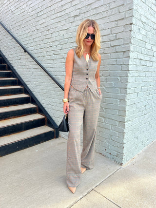 Steve Madden | Barrett Top Brown Plaid