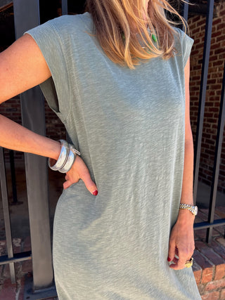 Z Supply | Calabasas Midi Dress Hunter Green