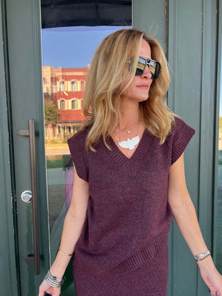 Steve Madden | Remy Sweater Vest Wine