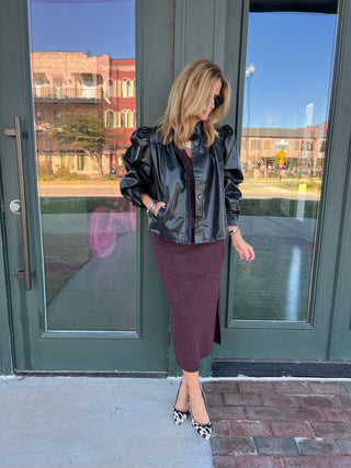 GLAM | Luna High Collar Jacket Black