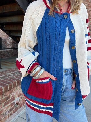 POL | Patriotic Cardigan