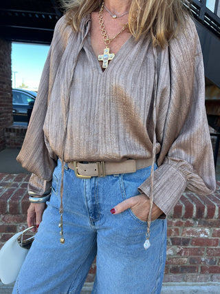 Victoria Blouse Mocha