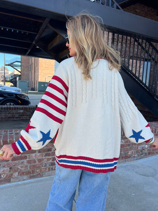 POL | Patriotic Cardigan