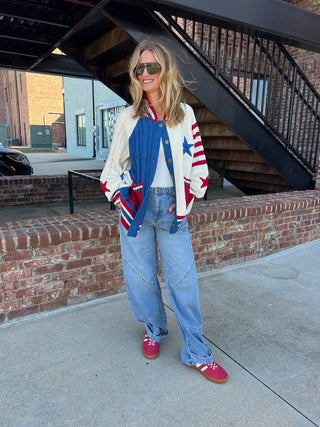 POL | Patriotic Cardigan