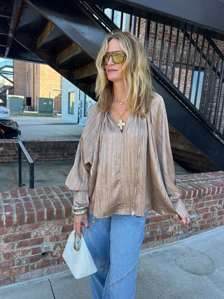 Victoria Blouse Mocha