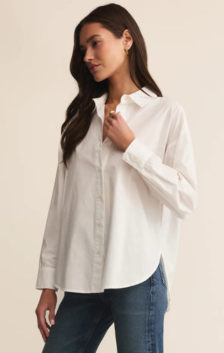Z Supply | Elevated Poplin Shirt White