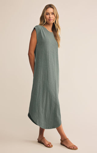 Z Supply | Calabasas Midi Dress Hunter Green