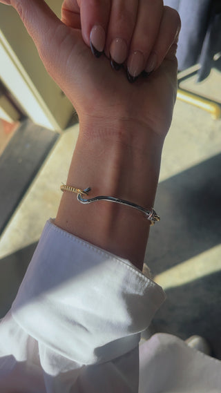 Fisher Hook Bracelet Gold