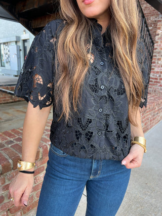 Z Supply | Midnight Embroidered Top