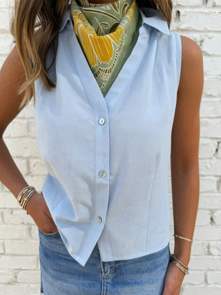 Yacht Club Top Ice Blue