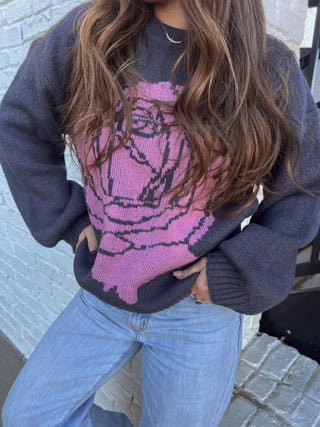 Girl Dangerous | Rose Oversized Sweater [Door Buster]