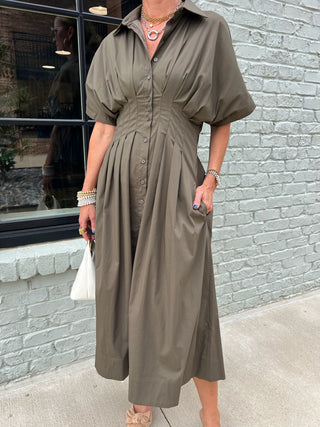 RESET BY JANE | Greta Dress Olive