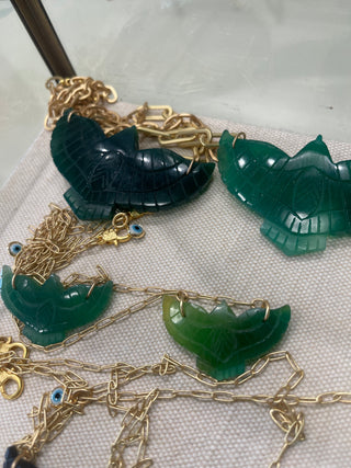Amulet Brave Design |  Large Stone Thunderbird Necklace
