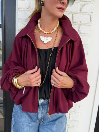 Moody Evening Jacket Wine