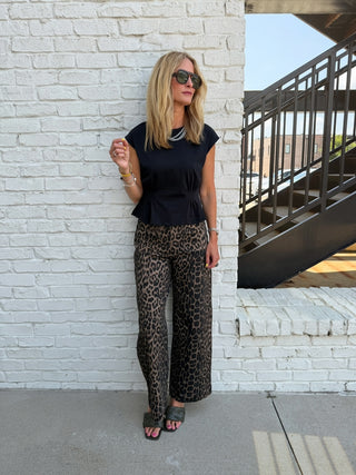 Waist Detail Cap Sleeve Top