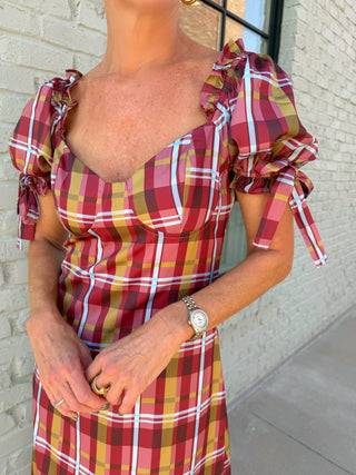 Tiffany Plaid Dress Multi
