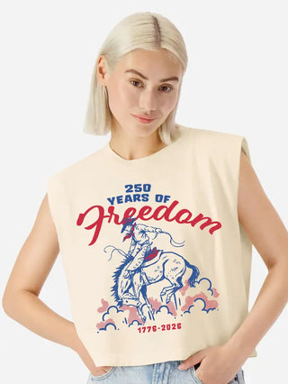 250th Freedom Boxy Muscle Tank