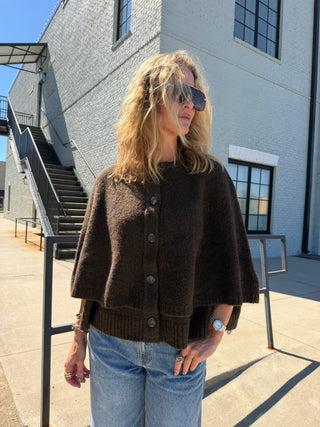 Winslet Knit Capelet Espresso