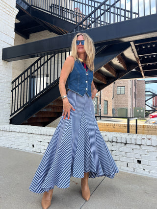 Briley Stripe Maxi Skirt