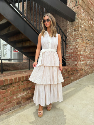 Golden Harbor Stripe Dress