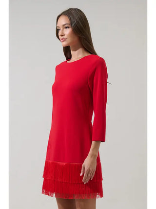 Sugarlips | Venetia Frenge Mini Dress Red