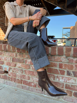 Oliviana Chocolate Shine Boot