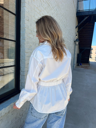 The Miranda Button Down White