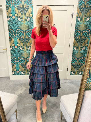 Holiday Cheers Tartan Skirt