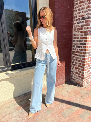 Habitual | Jade Drawstring Wide Leg