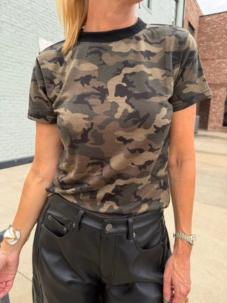 Olivaceous | Kelsey Knit Top Camo