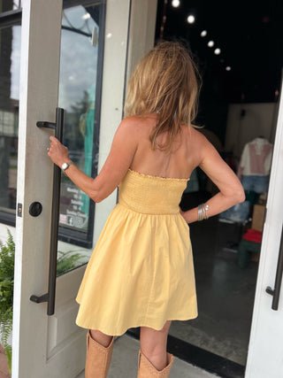 Needii | Mavis Tube Mini Dress Yellow