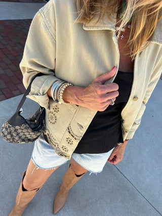 MIOU MUSE | Wyatt Embroider Jacket