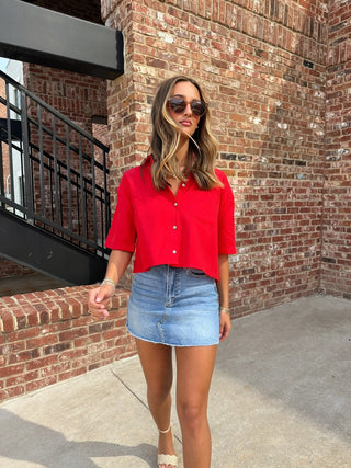 Seanna Blouse Red