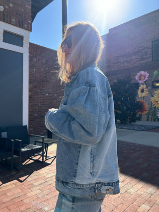 Habitual | Oversized Trucker Color block Jacket