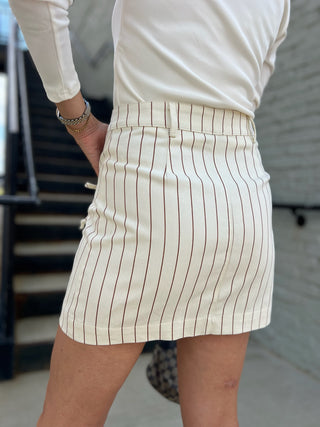 Miou Muse | Clean Lines Set Cream Stripe Set