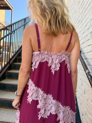 Escape Maxi Dress Burgundy