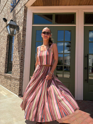 The Sunset Stroll Set Multi Stripe