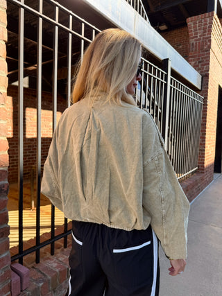 Saint Boyfriend Fit Corduroy Jacket Beige