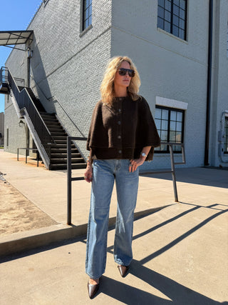 Winslet Knit Capelet Espresso
