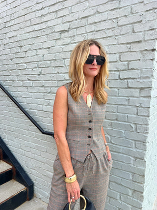 Steve Madden | Barrett Top Brown Plaid